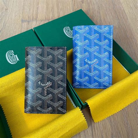 yellow goyard mens wallet|goyard men's wallet price 2022.